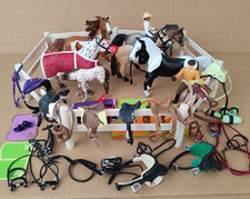 Schleich Pferde + Zaun +