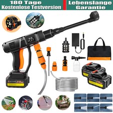 Elektro Hochdruckreiniger 300bar Flächenreiniger Dampfstrahler 6 IN 1 +1/2 Akkus