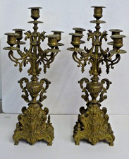 Paar (Zwei) schwere 5-flammige