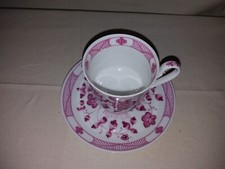 Königlich priv Tettau Serie Victoria Chrysantheme pink Tasse mit Untertasse