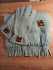 Set, Thermo, Schal, Handschuhe, Hellblau, Wie Neu