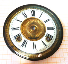 Antikes  Zifferblatt mit Lünette für Regulator Wanduhr D= 14,5/11,7 cm  KC24 R