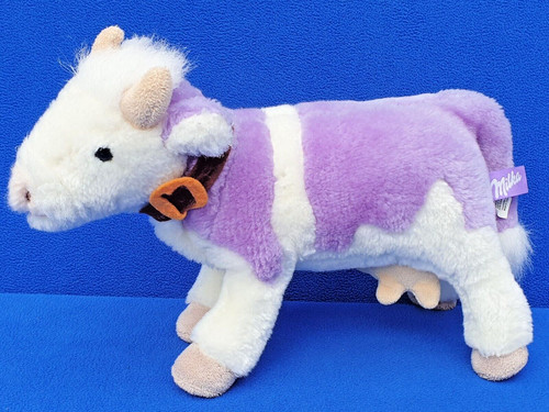 Milka kuh stofftier - stofftier, lila