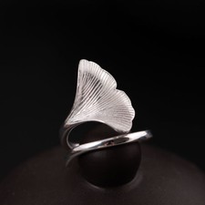 Großer damen ring - damen, ginkgo