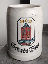 SBD Schade-Bier Dessau Brauerei seltener alter Bierkrug Tonkrug RAR !!!