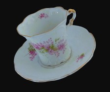 PORZELLAN KAFFEE-TASSE-SAMMELTASSE-2-tlg. - ANTIK -VERGOLDET-WEIMAR GERMANY