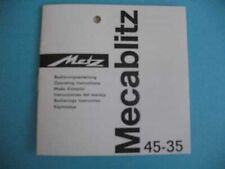 Bedienungsanleitung Metz Mecablitz 45-35 45 35