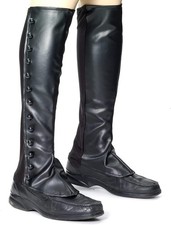 Schwarze Steampunk Gamaschen