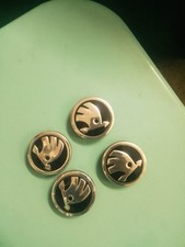 4x Skoda Radnabenabdeckung