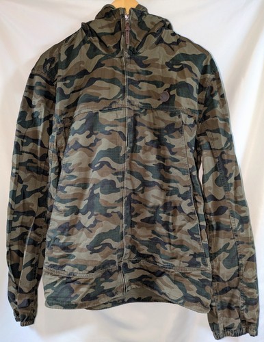 Pretty green camo hooded zip - green,