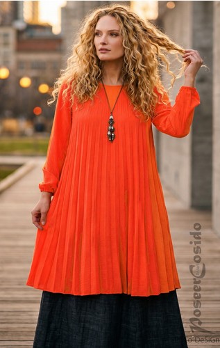 Lagenlook tunika chiffon shirt - lagenlook,