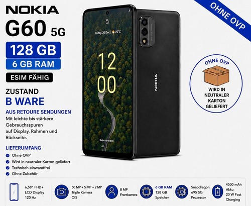 Nokia g60 6gb 128gb - nokia,
