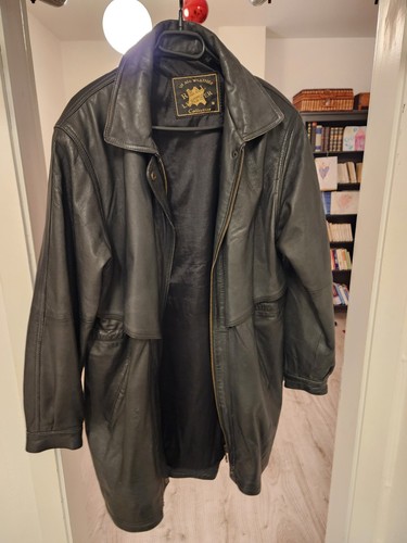 Leder mantel vintage - vintage, 80er