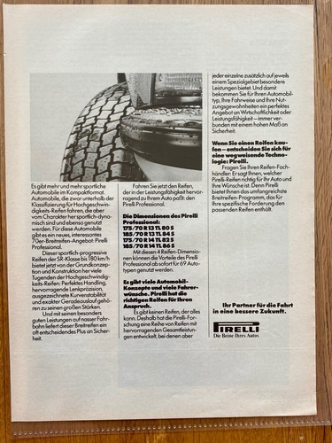 Pirelli reifen mercedes w123 - pirelli,
