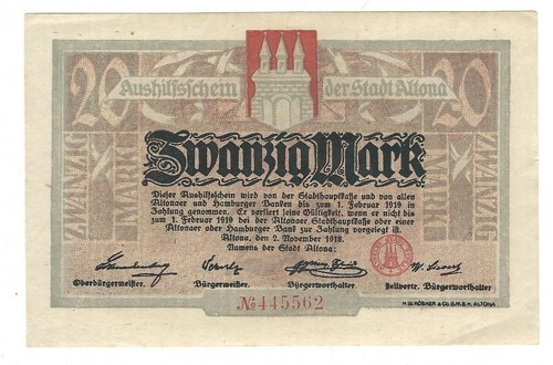 Notgeld altona stadt - altona,