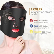 PROFI Kosmetik LED Gesichtsmaske Lichttherapie Anti Aging & Falten Akne Maske DE