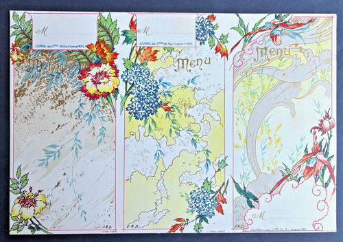 Jugendstil menüset - jugendstil,