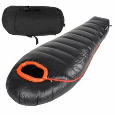 Daunen Thermo Schlafsack Mumienschlafsack -17°C Camping Hiking - 1000g Füllstoff