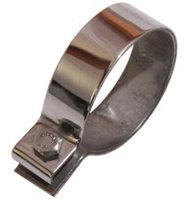 BASTUCK Schelle Edelstahl Auspuffschelle verstärkt 55-59mm 2,25'' Zoll Schelle