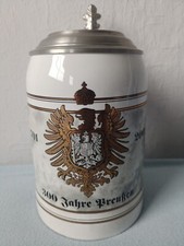 JUBILÄUMSKRUG MIT 95% ZINNDECKEL - 300 JAHRE PREUSSEN - VON ALWE - NIE BENUTZT