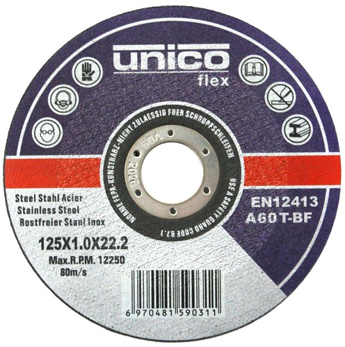 Trennscheiben 125 0 - x, x