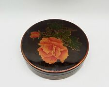 Dose Lack Malerei Asien Trinket Japan Blume Rose floral Lackmalerei Asiatika