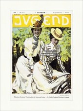 Titelseite der Nummer 30 von 1899 Paul Rieth Frauen Fahrrad Hut Jugend 3185