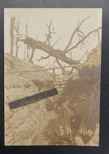Foto Wk1 Schützengraben Westfront Verdun Stellung Sandsack Feldpost Bild Widmung