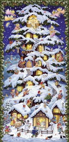 Adventskalender waldhaus - adventskalender, ""waldhaus""