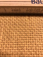 Zweigart Stramin Kreuzstichstoff 43 cm x 77,5 cm, natur, Baumwolle, Unbenutzt