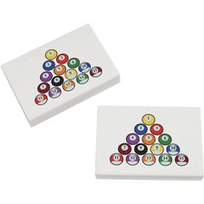 2 Radiergummis / Gummis "Bunte