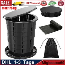 Camping Eimer Höhenverstellung Toilette WC Outdoor Universal Garten Angeln Reise