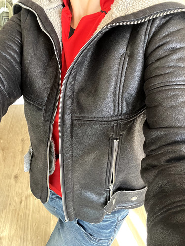 Damen kunstwildleder jacke - damen,