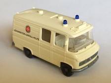 Wiking Mercedes L 406 Rettungswagen Johanniter Unfall Hilfe m.Fanfaren m.S (512)