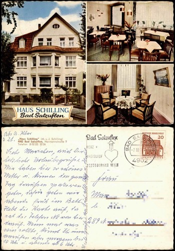 Ansichtskarte bad salzuflen - ansichtskarte,