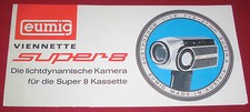 dachbodenfund prospekt eumig viennette super8 film kamera alt werbung 60er jahre