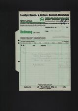 SPREMBERG, Rechnung 1931, Kurt Görisch Lausitzer Kassen-Kellner-Kontroll-Block-F