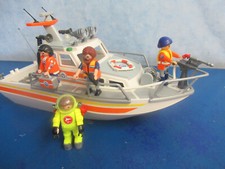 Feuerwehr 5540 Küstenwache Löschkreuzer v Figuren Taucher  Playmobil 2686