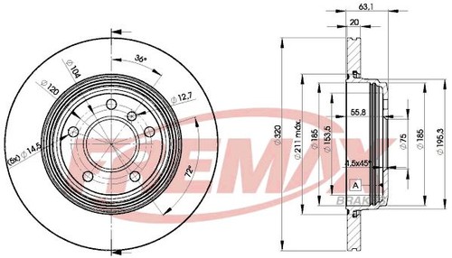 Bremsscheiben für bmw - e60, e61