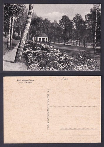 Ansichtskarte bad mergentheim - ansichtskarte,