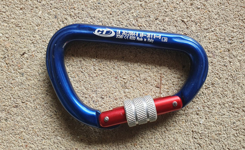 Klettern karabiner hms alu - klettern,