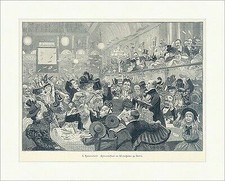 E. Rosenstand. Sylvester Feier im Wintergarten zu Berlin Fest Holzstich E 8811