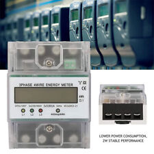 Drehstromzähler geeicht für DIN Hutschiene + 3x5(80)A 230V/400V 3 Phasen 4 Draht