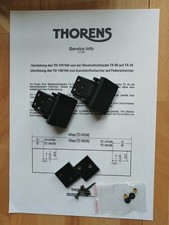 Umrüstkit für THORENS 166II 146 160II ... Metall Haubenscharnier wie TD 2001 320