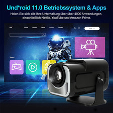 25000 lumen LED Projektor WiFi Android 4K USB HDMI Beamer UHD Heimkino Autofokus