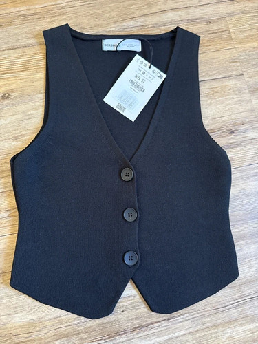 Bershka crop weste strickoptik - bershka,