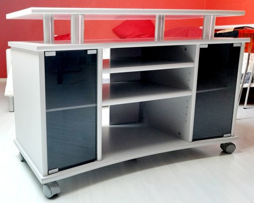 Schrank mit rollen - tv-schrank,