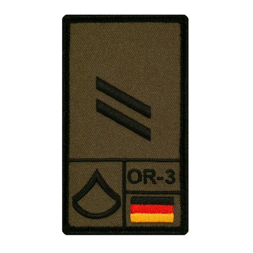 Bundeswehr rank patch mit - rank,