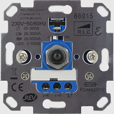 REV Dimmer, Helligkeitsregler Led 3W-300W, 230V Trafo Glüh+Hochvoltlampen 66015