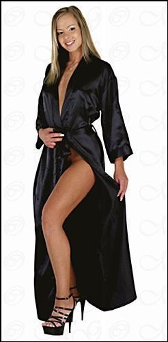 Dessous edel satin negligé - -,
